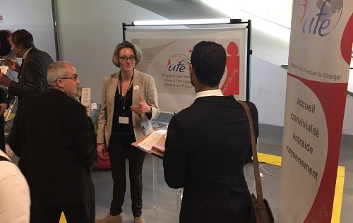 Charlotte Hemery sur le Stand