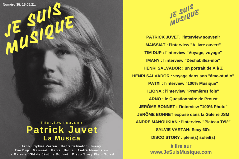 JE SUIS MUSIQUE 35 Patrick Juvet UFE (1)